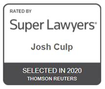 Rated By Super Lawyers | Josh Culp | Selected in 2020 | Thomson Reuters